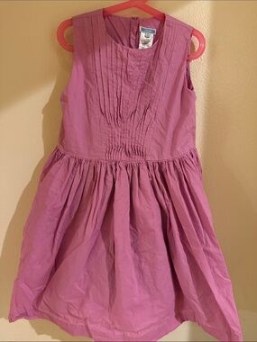 Jacadi Mauve Pink Pintuck Sleeveless Dress